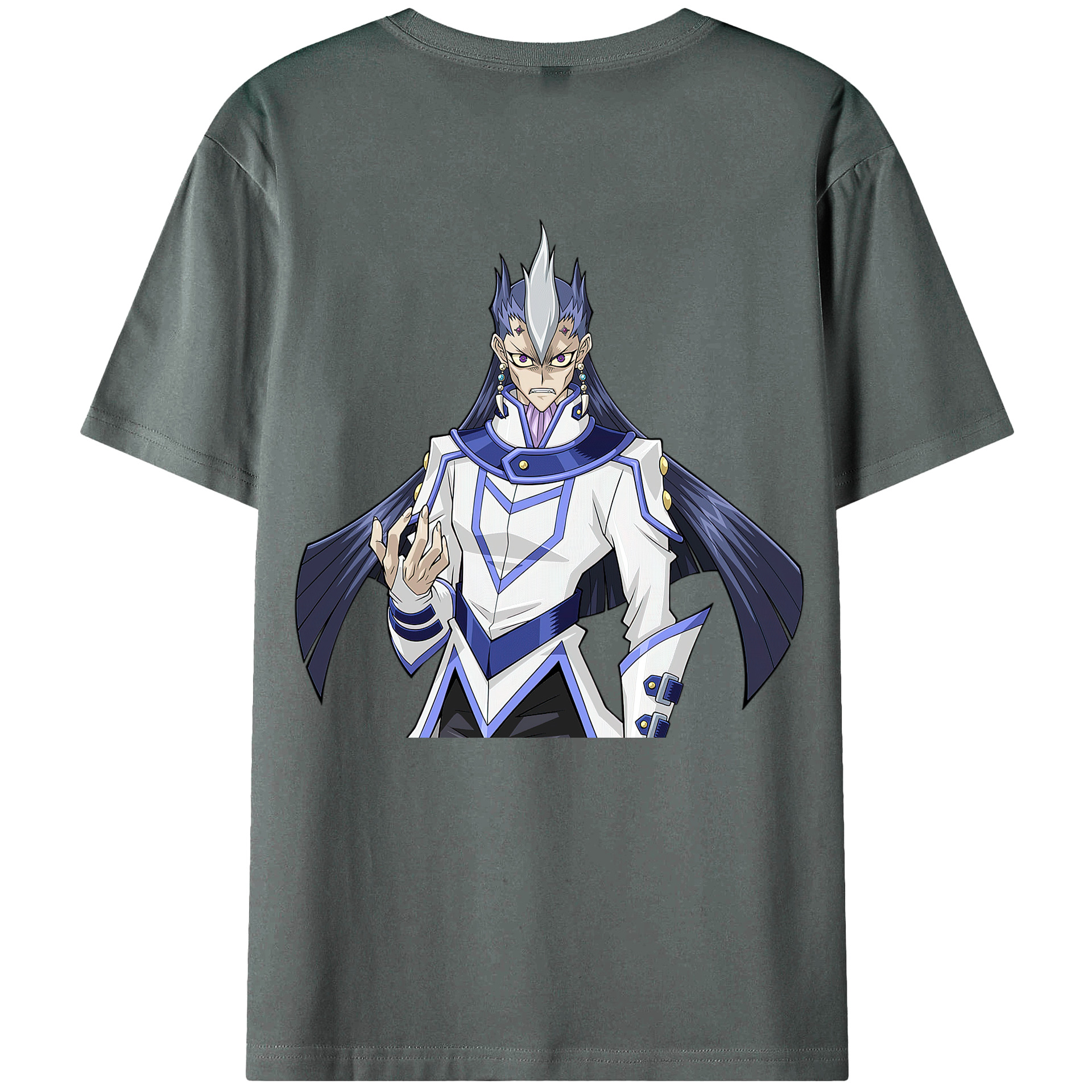 （画像用） 遊☆戯☆王 Yu-Gi-Oh! 綿100％ メンズ半袖Tシャツ（バックプリント） 通気性